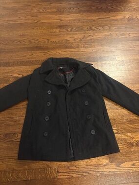 NWOT- Alpine Swiss- Double Breasted Men's Peacoat- MEDIUM